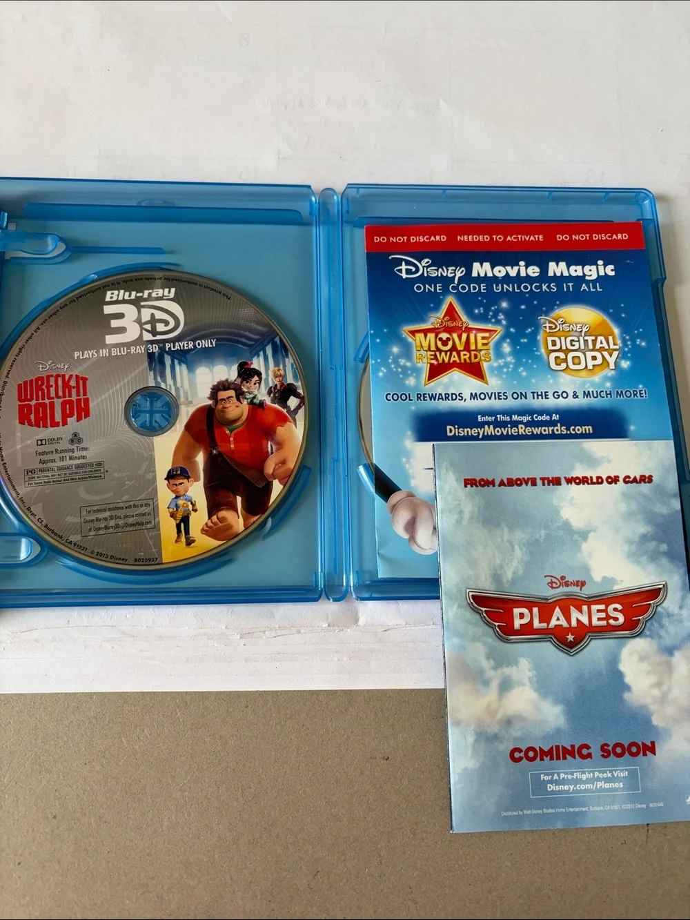 Disney Wreck-It Ralph SteelBook with Blue Case and Gold Trim
